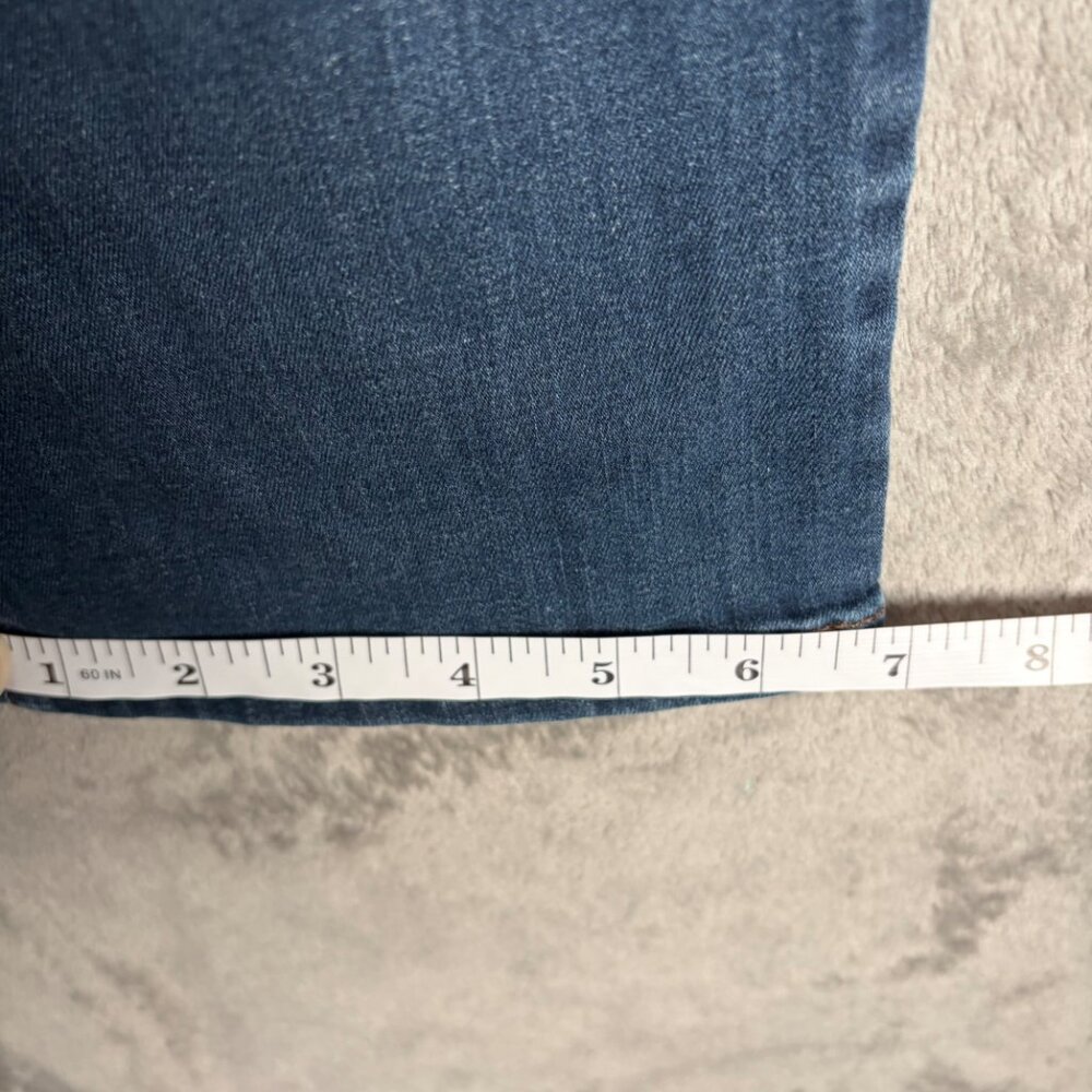 Eileen Fisher Organic Cotton Straight Leg Jeans Women’s 4 Blue Minimalist - Picture 4 of 7